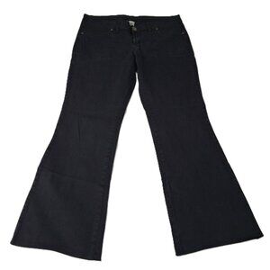 725 Original Vintage 90s Black Low Rise Flare Trousers Womens Size 13